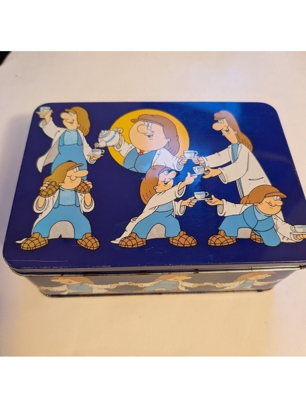 Vintage Tetley tea tin 1980s in GUC